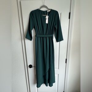 Roolee Mackenzie maxi dress - M - Forest Green - NWT